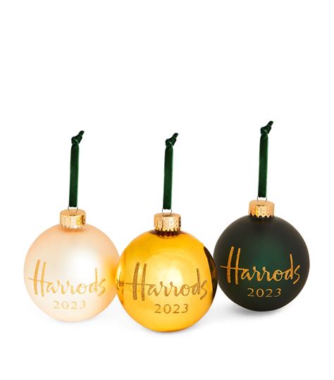 harrods christmas baubles 2024.